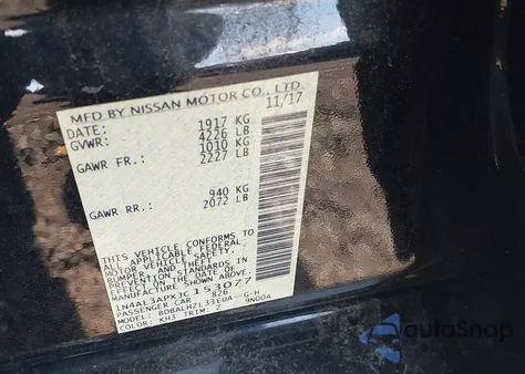 2018 Nissan Altima 2.5/S/Sv/Sl/Sr из США, поврежденный, VIN 1N4AL3APXJC153077